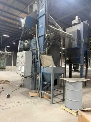 Used WHEELABRATOR 84" TABLE Table Shot Blaster (Turntable) Pennsylvania US | Shot Blasting Equipment #1459810