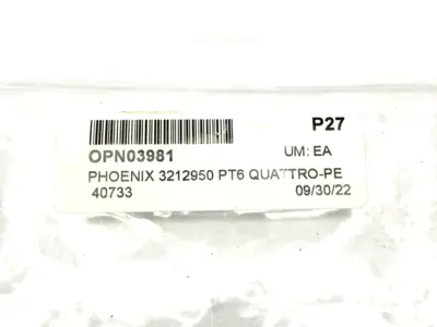 3212950 | Phoenix Contact  Prot. Conductor Terminal Block PT 6-QUATTRO-PE LOT OF 9 - New Other