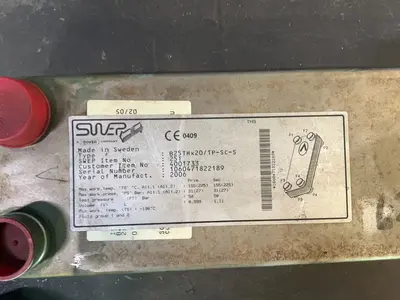 Used SWEP B25THX20/1PSCS Chemical & Process Equipment Ohio US | HGR 24 #1277676