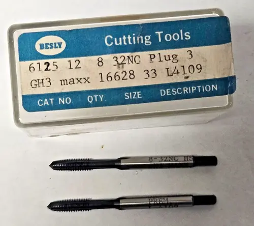 Lot of 2 Besly Tap 8 - 32 NC GH3 maxx Plug 3 FL 33 Brand New USA Made