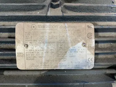 Used 2013 MARATHON ELECTRIC 215TTFC6026 Motors (misc) Ohio US | HGR 24 #1567458