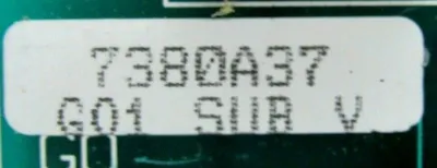 USED WESTINGHOUSE 7380A37G01 CIRCUIT BOARD