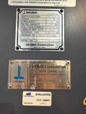 Used 2005 OKUMA MB-56VA Vertical Machining Centers California US | MachineStation #1319115