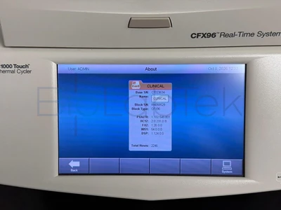 Used Bio-Rad CFX96 Touch PCR/Thermal Cycler Missouri US | BioLabTek #1547015