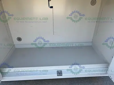 USED MOTT FLAMMABLE STORAGE CABINET 48" X 22" X 35" W/ MOTT ACID CABINET 18"X35"X48"