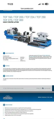Used 1999 POREBA TCF 160-3/2X6M CNC Lathes Georgia US | Shub Machinery #887646
