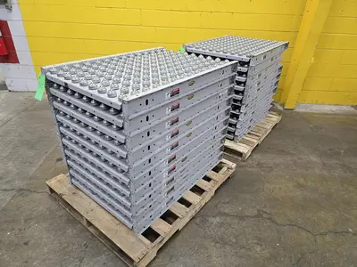 Used HYTROL ROLLER BALL TRANSFER  CONVEYOR Roller Conveyors Wisconsin US | Packer City Sales #1298055