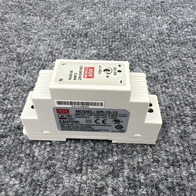 Used MEAN WELL DR-15-12 DIN Rail Power Supplies California US | Davliegogo LLC #1707391