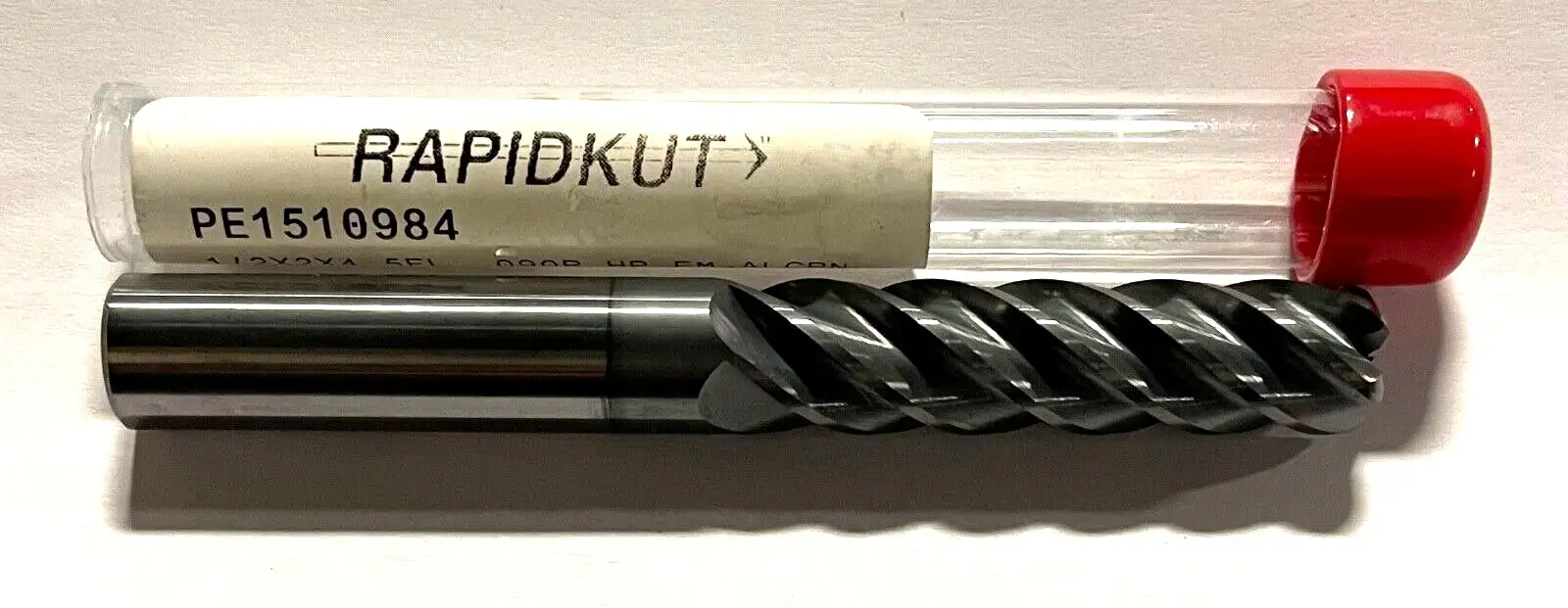 RapidKut 1/2" Carbide End Mill 5FL High Performance AlCrN Coating .090" Radius