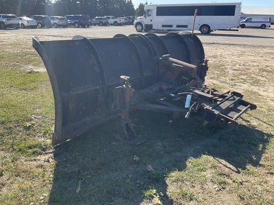 Used _UNKNOWN_ 11' PLOW WITH POWER ANGLE AND HEAVY DUTY FRONT BUMPPER MOUNT Plow Blades Michigan US | Miedema Asset Management Group #1579538