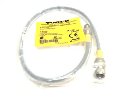 NEW TURCK EUROFAST DOUBLE ENDED CABLE M12 STRAIGHT U-05661
