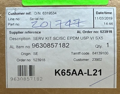 NEW Alfa Laval 9630857182