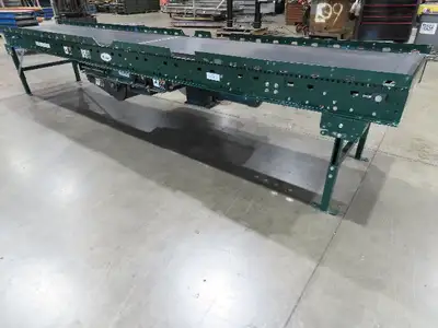Dematic Rapistan 31"x 14' Slider Bed Conveyor 24" Belt 420fpm Belt Drive 460V