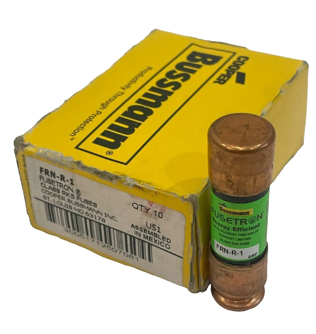 NEW COOPER BUSSMANN FRN-R-1 FUSES FRNR1 9 COUNT