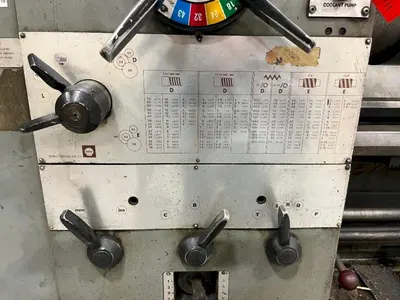 21" x 120" CLAUSING COLCHESTER MODEL #21 ENGINE LATHE 3.5" SPINDLE HOLE: YOBRO #24560