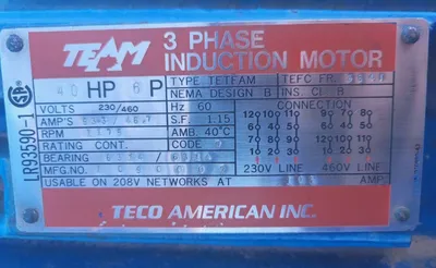 USED TEAM TECO 40 HP