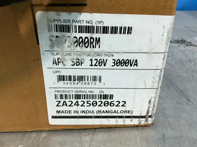 New | in-Stock 2024 SCHNEIDER ELECTRIC SBP3000RM Misc Electrical & Power Parts Ohio US | HGR 24 #1463435