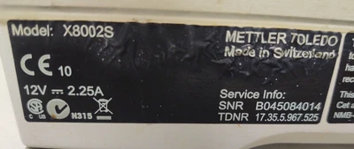 USED Mettler Toledo X8002S