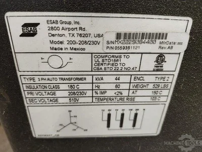USED ESAB SABRE 3000