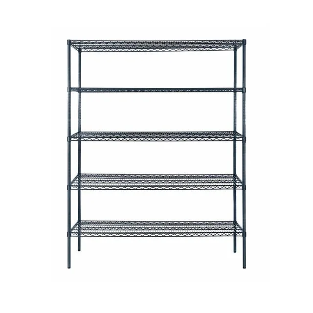 New | in-Stock Atosa New Atosa MWSSE246086 5-Shelf Epoxy Shelving Unit w/ 86" Posts (24"x60") - Slate Gray Racks/Shelving Illinois US | Falcon Restaurant Supply #1375548