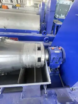 Tomoe P-V55398D decanter centrifuge, 304SS.