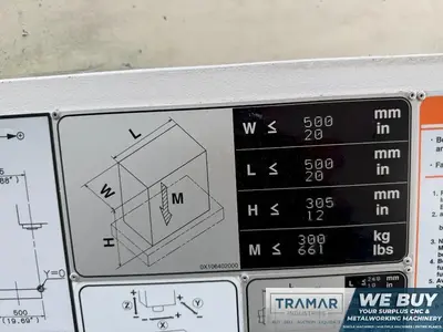 Used MAZAK VC500A 2PC Vertical Machining Centers Ohio US | HGR 24 #1301681