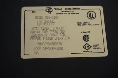 TEXAS INSTRUMENTS 500-2108 I/O CONTROLLER 5002108