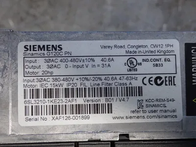 Used SIEMENS SINAMICS G120 PN Variable Speed Drives Ohio US | HGR 24 #1070342