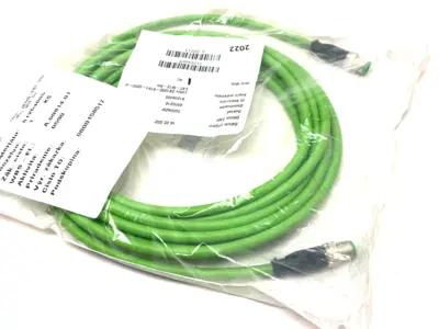 NEW BECKHOFF DOUBLE ENDED ETHERCAT CABLE M12 4-PIN