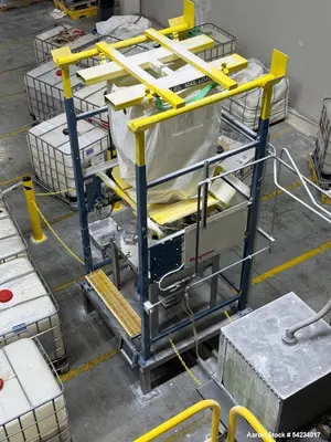 Used Flexicon Bulk Bag Unloader with Chain-Vey Conveying System – 4,000 lb Capacity Super Sack Discharge Station