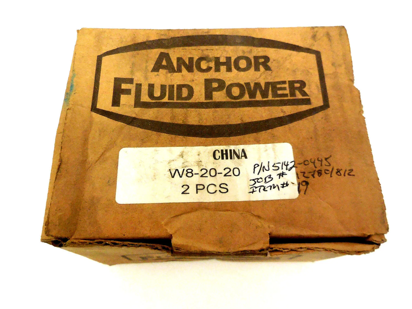 2 NEW ANCHOR FLUID POWER W8-20-20 SADDLE PIPE ORING W82020