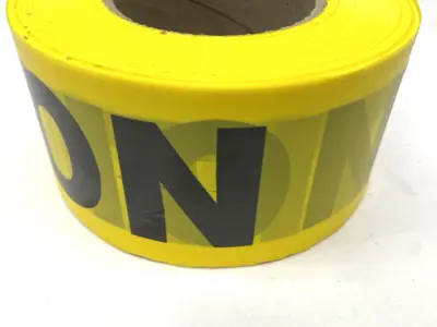 USED GENERAL WORK PRODUCTS CAUTION TAPE 3" X 1000'