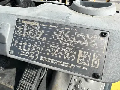 Used KOMATSU FG25T-16 Misc Forklifts Utah US | Global Remarketing #1285321