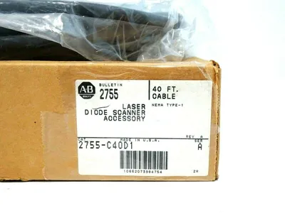 NEW ALLEN BRADLEY 2755-C40D1 LASER DIODE SCANNER CABLE SER.A 2755C40D1