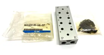 NVV3Z4-20-041-00T | SMC  Pneumatic Manifold Block 4-Station 3-Port - New Other