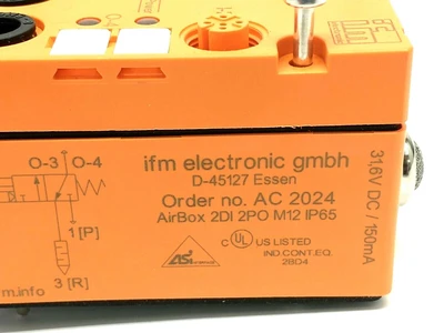 New | in-Stock ifm AirBox 2DI 2PO M12 PLC Input & Output Michigan US | Maverick Industrial Sales #1392129
