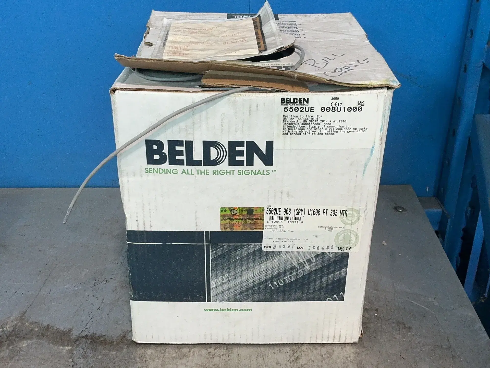 Used BELDEN 5502UE 008U1000 Cable & Wire Ohio US | HGR 24 #1301703