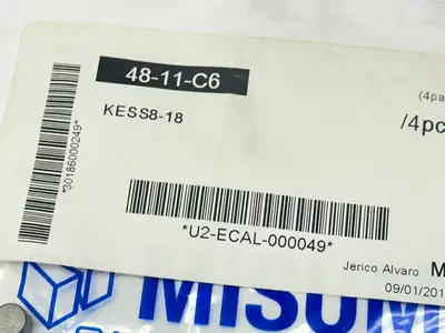KESS8-18 | Misumi  Parallel Machine Keys 8mm Width 18mm Length PKG OF 4 - New