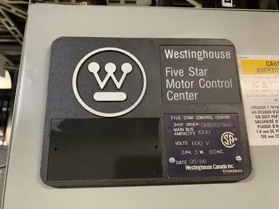 Five Star Double-Sided Motor Control Center (MCC), 600V Max., 1000A, 25 Buckets