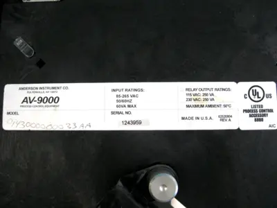 USED Anderson Instrument AV-9000