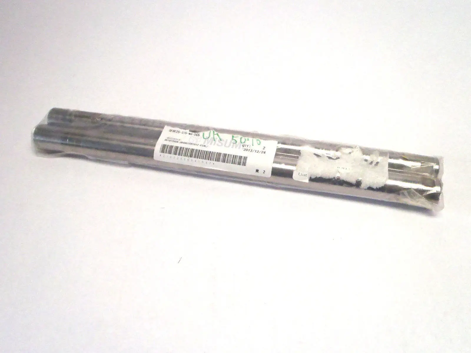 USED MISUMI PRECISION LINEAR SHAFTS ONE END TAPPED WF