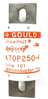 NEW LOT OF 2 SHAWMUT A70P250-4 SEMICONDUCTOR FUSE A70P2504