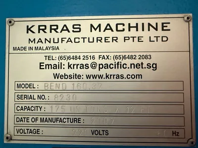 USED 2007 KRRAS BEND 160.37