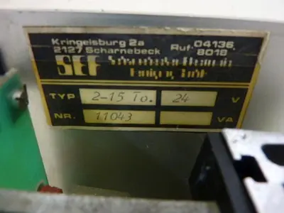 USED SYSTEC 2-15 TO.