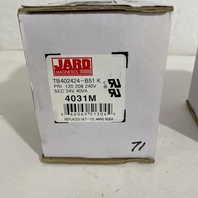 (2)JARD Magnetics 4031M Transformer TB402424B51 K