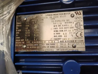 SUMITOMO TC-FXPA/TB-1HE Induction Motor | ESS Industrial Equipment Sales (5)