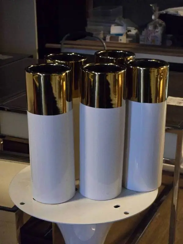 Lot of (5) Ceramic Table Vase 4" x 12"