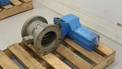 Neles 6" V-Ball Valve, Stainless Steel Body, Stainless Steel Ball, Stainless Steel Shaft, Stainless Steel Seat, PDTO, With Q-Trim Technology