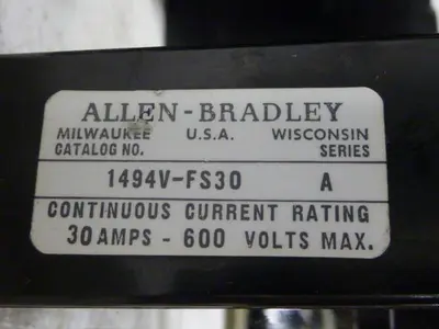 USED ALLEN BRADLEY 1494V-DS30 SER A