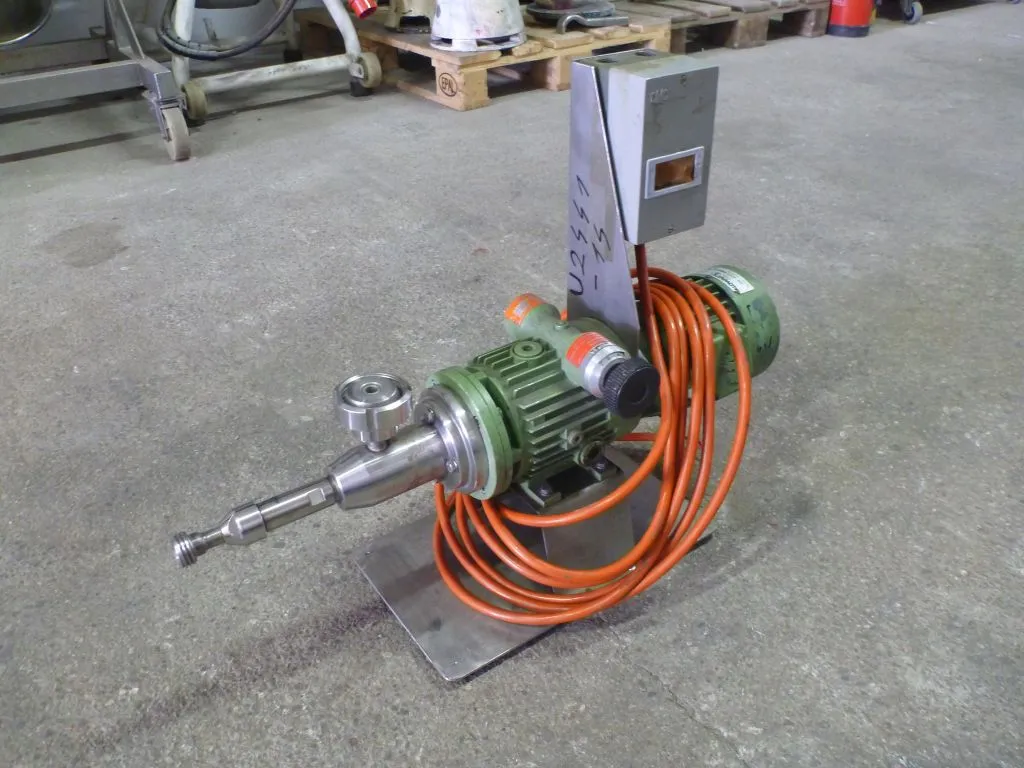 Used Stainless Steel Lab Size Progressing Cavity Pump Wangen Model 6,2BL-V4A